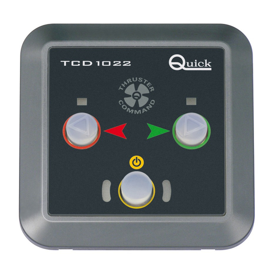 Quick TCD 1022 D Manual For Use And Installation