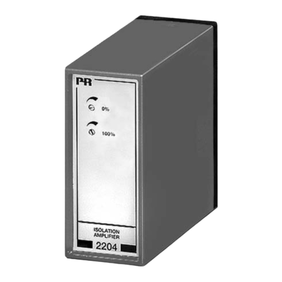 PR electronic 2204 Manual