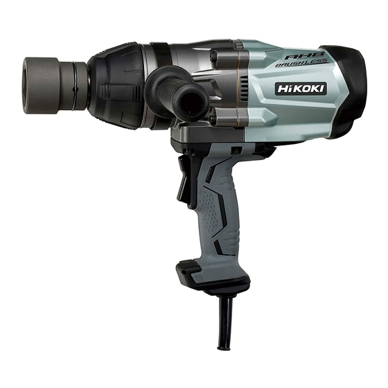 User Manuals: Hitachi WR 25SE Brushless Impact Wrench