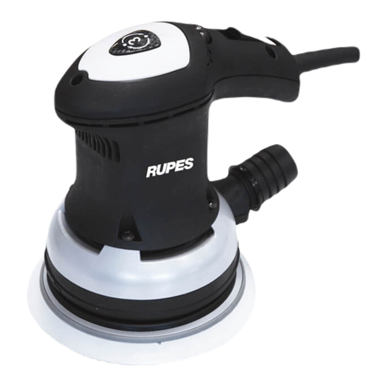 Rupes ER123TE Original Operating And Maintenance Instructions
