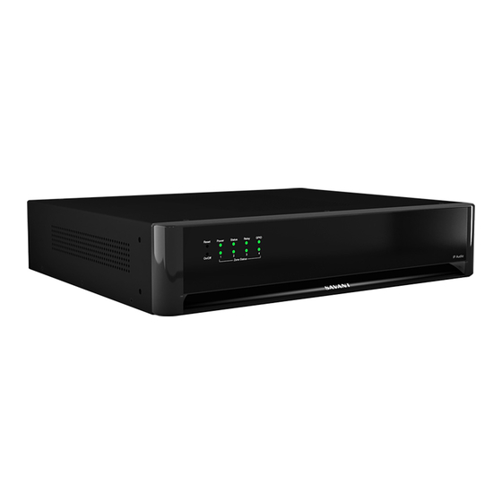 Savant IP Audio 125 with  Music 2.0 Quick Reference Manual