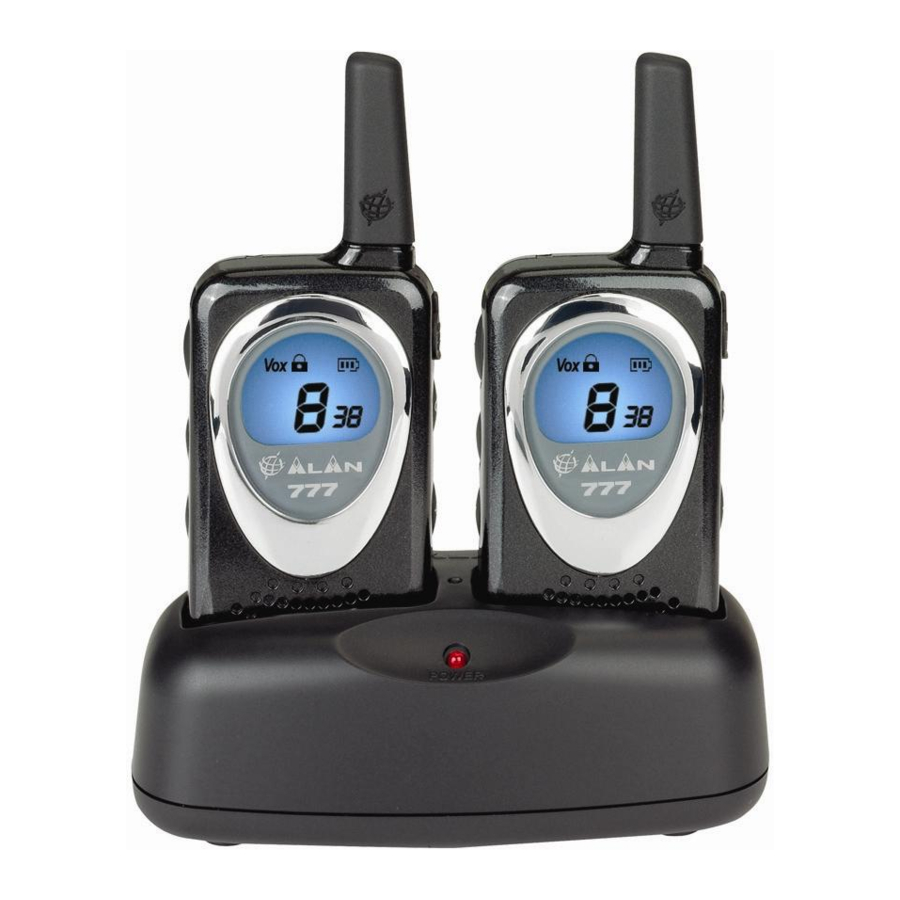 Alan 777 - 8 Channel PMR446 + 69 Channel LPD Transceiver Manual