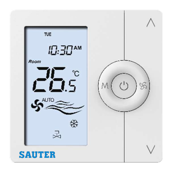 sauter SFCU-4D Series User Manual