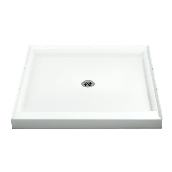 Sterling Plumbing Shower Receptor 72161100 Specification Sheet