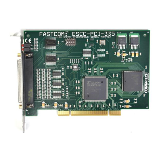 CommTech FASTCOM ESCC-PCI-335 Manuals