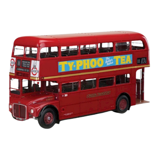 Agora Models LONDON TRANSPORT ROUTEMASTER BUS Build Instructions