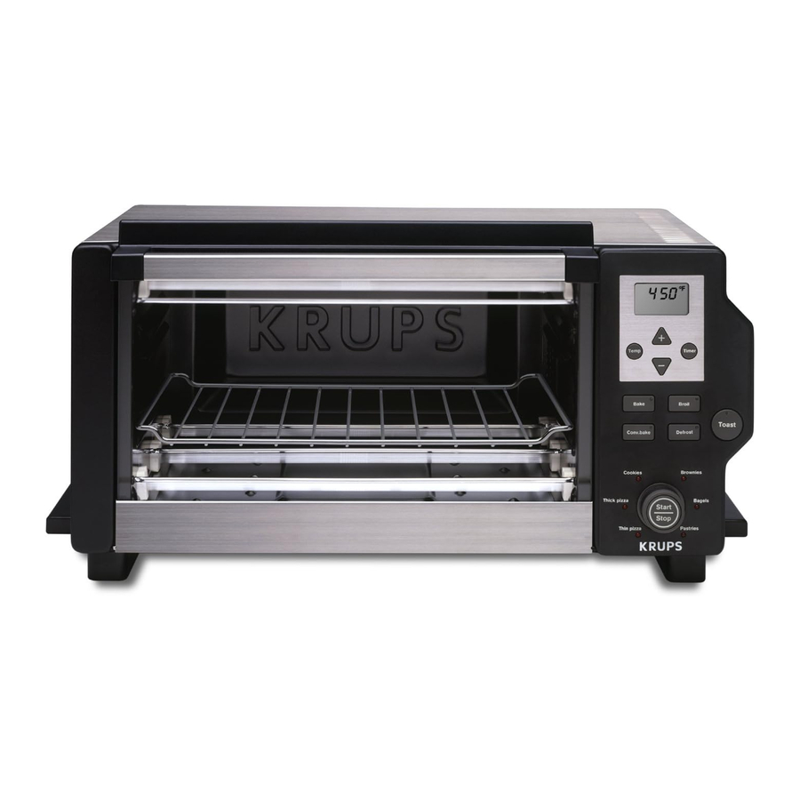 KRUPS TEO FBC413 - Toaster Oven Manual