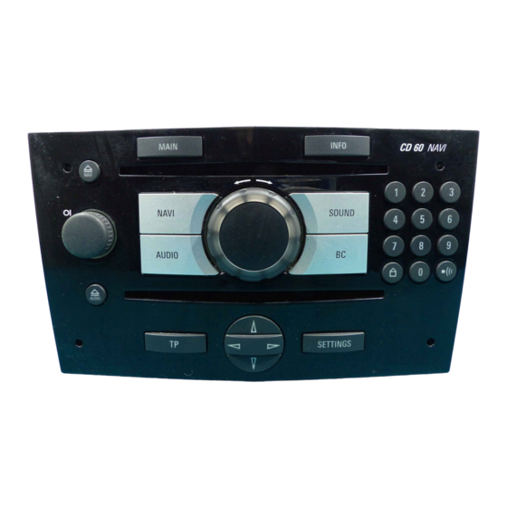 Opel DVD 100 NAVI Manual