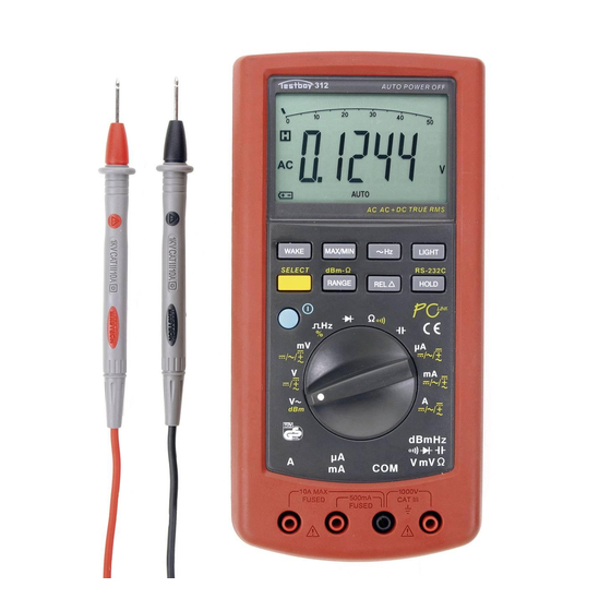 Testboy TB 312 Manual