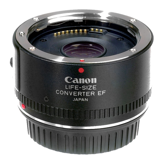 Canon LIFE SIZE CONVERTER EF Parts Catalog
