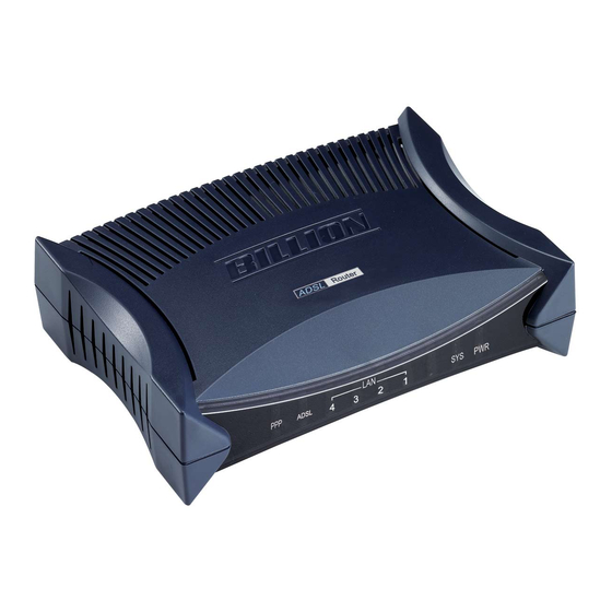 Billion BiPAC 5200S Quick Install Manual