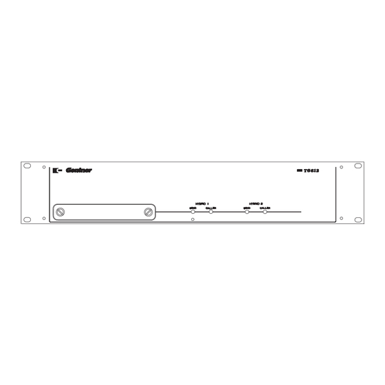 Gentner TS612 Installation & Operation Manual