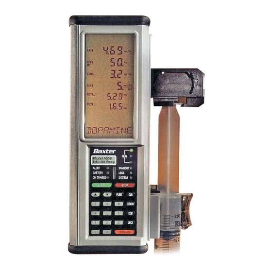 baxter Auto Syringe AS50 Operator's Manual
