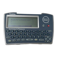 Franklin BOOKMAN III MWD-1450 User Manual