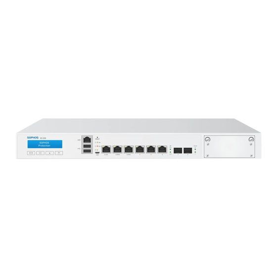 Sophos XG 230 Quick Start Manual