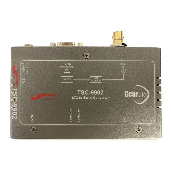 Ross GearLite TSC-9902 User Manual
