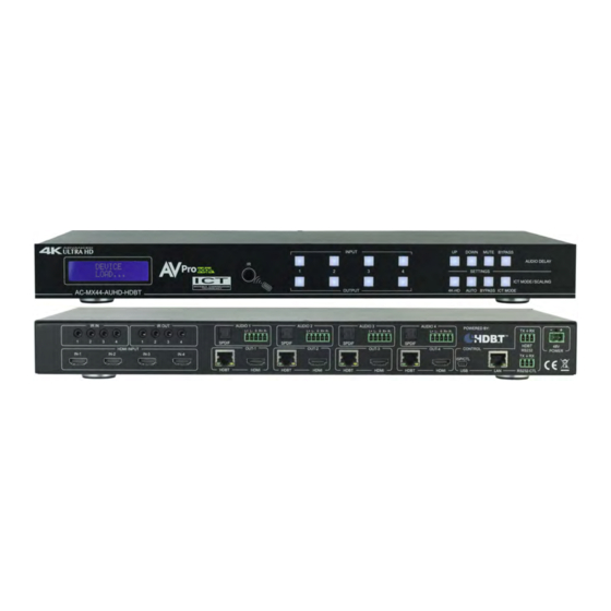 AVPro Edge AC-MX44-AUHD-HDBT User Manual