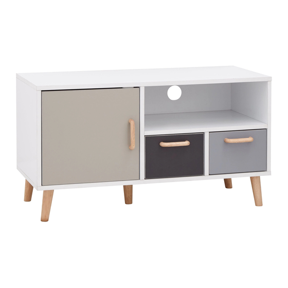 GFW DELTA SMALL TV UNIT Assembly Instructions Manual