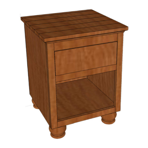 Shanty 2 CHIC Bun Feet Nightstand Manual