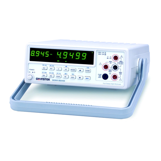 GW Instek GDM 8245 Short Instruction