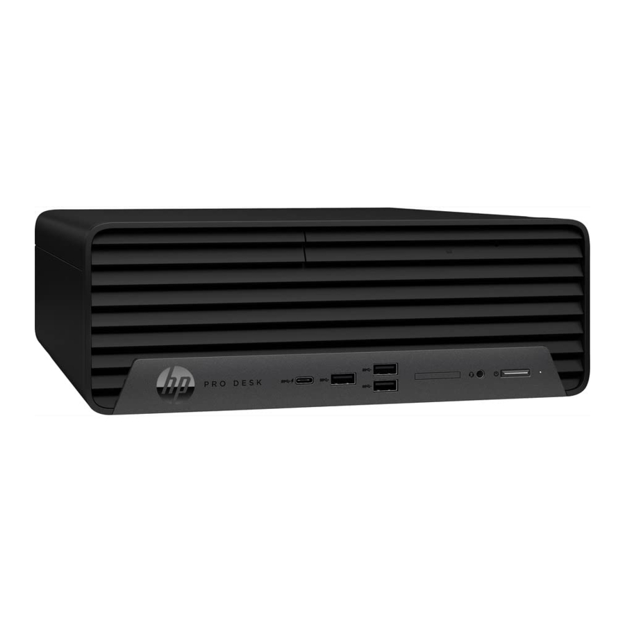 HP Pro SFF 400 G9, HSC-F003SF Manual