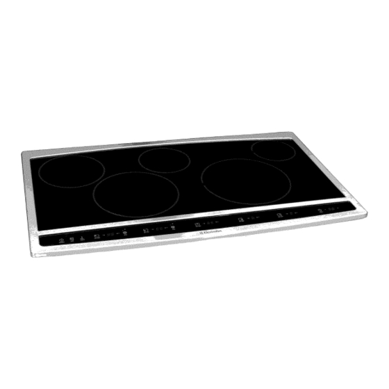 Electrolux Induction/2 - EW30CC55GW 30" Hybrid Cooktop Use And Care Manual