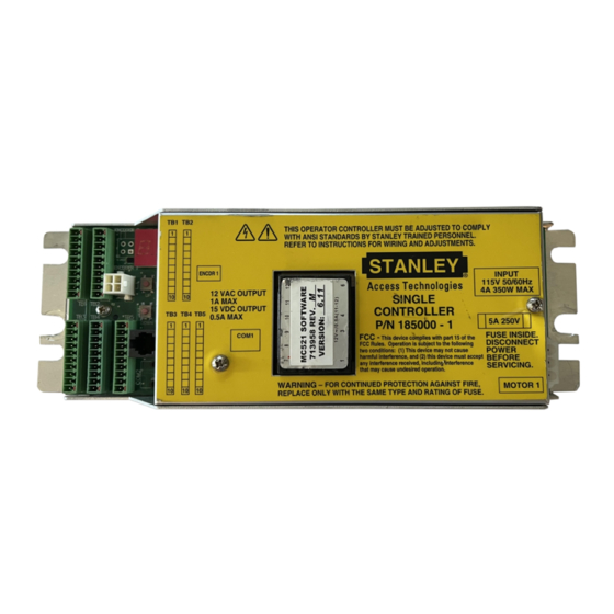 Stanley DE-MC521 Quick Reference Manual