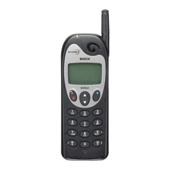 Bosch GSM 1900 Cell Phone Manuals