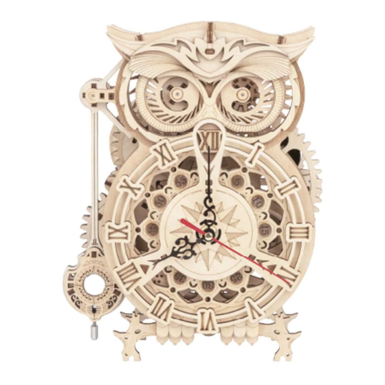 THINK GIZMOS Wooden Owl Clock TG902 Building Instructions