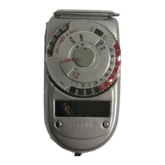 Sekonic Auto-Leader L-38 Manual