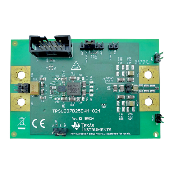 Texas Instruments TPS6287B25 User Manual