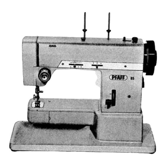 Pfaff 84 Instruction Book