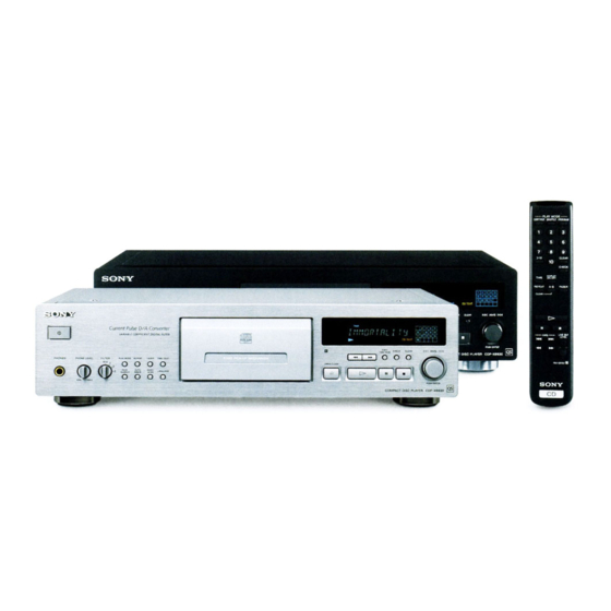Sony CDP-XB930L Manuals