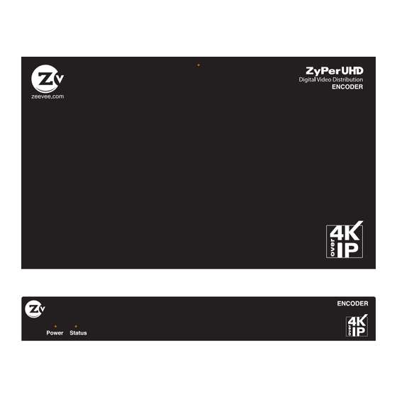 ZeeVee ZyPerUHD Manuals