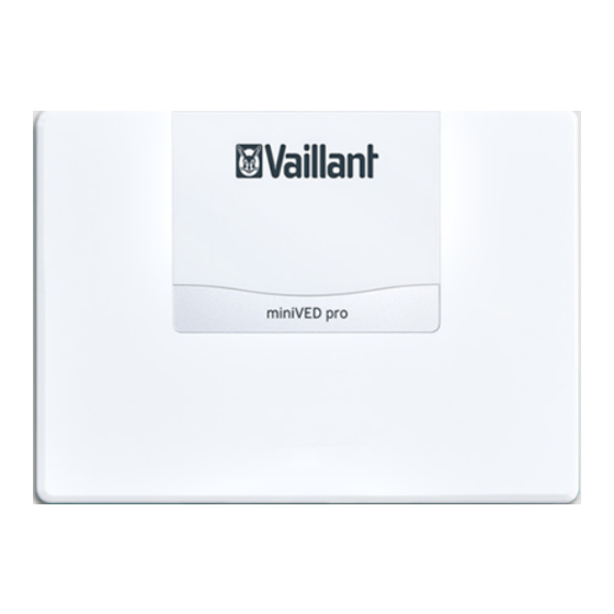 Vaillant EIWH mini VED Series Manuals