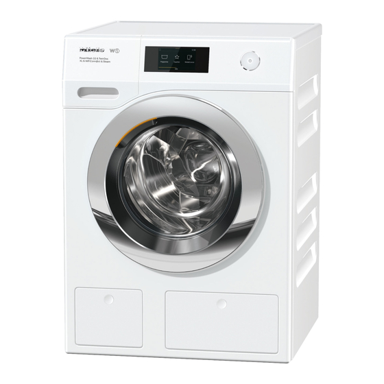 Miele WWR 860 WPS Loader Washing Machine Manuals