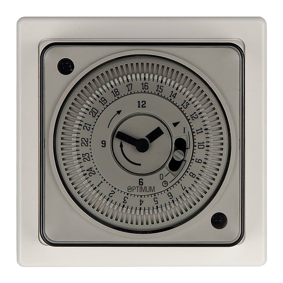 Optimum OP-SBSW, OP-SBST - Time Switch Manual