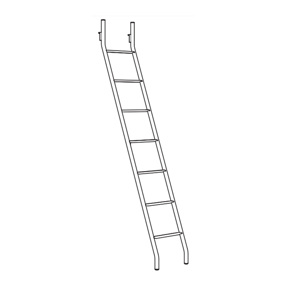 IKEA INREDA LADDER 15 3/8X86 5/8" Instructions