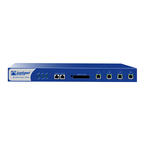 Juniper NetScreen-204 User Manual