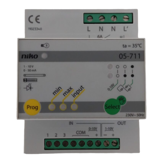 Niko 05-711 Manual