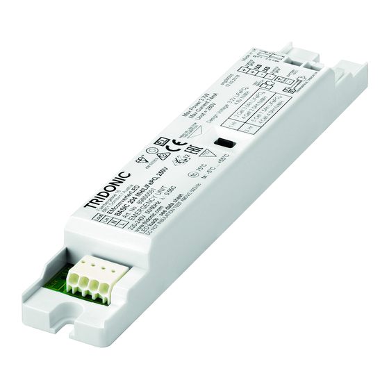 Tridonic EM converterLED BASIC 203 MH/LiFePO4 90V Manual