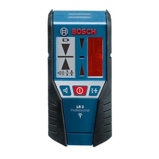 Bosch Professional LR 2 Original Instructions Manual