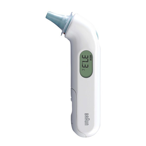 Braun ThermoScan 3 IRT 3030 Indications For Use