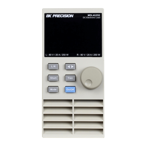 BK Precision MDL4U Series User Manual