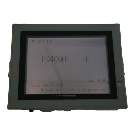 Mitsubishi MELSEC-GOT F940 Hardware Manual