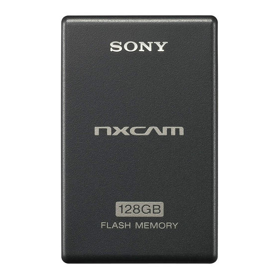 Sony HXR-FMU128 Manuals