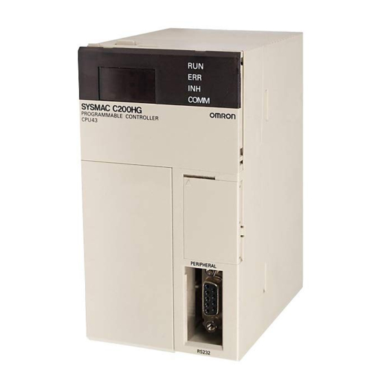 Omron C200HX Operation Manual