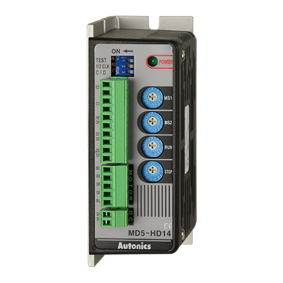 Autonics MD5-HD14 Manual