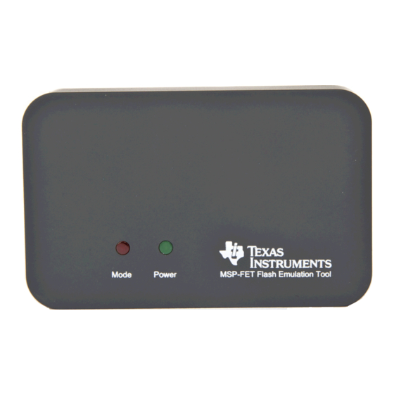 Texas Instruments MSP Series User Manual