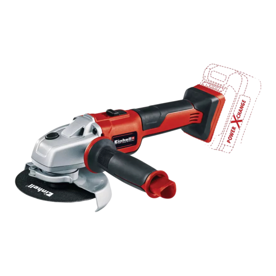 EINHELL TP-AG 18/115 Li BL-Solo Operating Instructions Manual